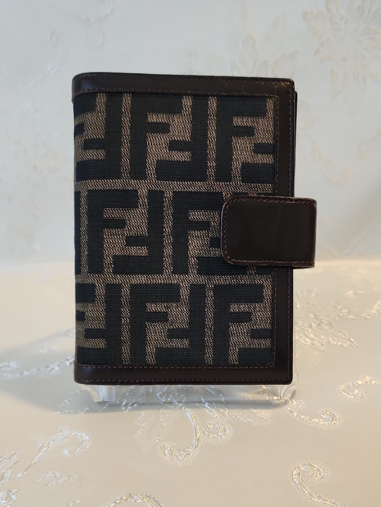 Fendi Other - Fendi Brown Zucca Agenda Canvas/Leather